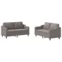 Sofa set with cushions 2 pieces taupe gray fabric by , Sofas - Ref: Foro24-3201809, Price: 408,11 €, Discount: %