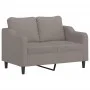 Sofa set with cushions 2 pieces taupe gray fabric by , Sofas - Ref: Foro24-3201809, Price: 408,11 €, Discount: %
