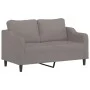Juego de sofás con cojines 2 piezas tela gris taupe de , Sofás - Ref: Foro24-3201809, Precio: 408,11 €, Descuento: %