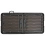 Mesa de jardín plegable HDPE marrón aspecto ratán 120x60x74 cm de vidaXL, Mesas de jardín - Ref: Foro24-44553, Precio: 66,05 ...