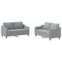 Juego de sofás con cojines 2 piezas tela gris claro de , Sofás - Ref: Foro24-3201802, Precio: 408,39 €, Descuento: %