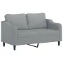 Juego de sofás con cojines 2 piezas tela gris claro de , Sofás - Ref: Foro24-3201802, Precio: 408,39 €, Descuento: %