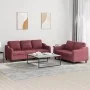 Juego de sofás con cojines 2 piezas tela rojo tinto de , Sofás - Ref: Foro24-3201840, Precio: 510,02 €, Descuento: %