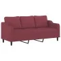 Juego de sofás con cojines 2 piezas tela rojo tinto de , Sofás - Ref: Foro24-3201840, Precio: 510,02 €, Descuento: %