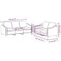 Sofagarnitur mit Kissen 2-teilig aus rotem Stoff von , Sofas - Ref: Foro24-3201840, Preis: 510,02 €, Rabatt: %