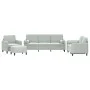 Juego de sofás con cojines 4 piezas terciopelo gris claro de , Sofás - Ref: Foro24-3201964, Precio: 636,67 €, Descuento: %