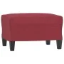 Juego de sofás con cojines 3 piezas cuero sintético rojo tinto de , Sofás - Ref: Foro24-3202370, Precio: 526,48 €, Descuento: %