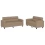 Juego de sofás con cojines 2 piezas cuero sintético capuchino de , Sofás - Ref: Foro24-3202366, Precio: 447,75 €, Descuento: %