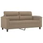 Juego de sofás con cojines 2 piezas cuero sintético capuchino de , Sofás - Ref: Foro24-3202366, Precio: 447,75 €, Descuento: %