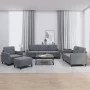 Dark gray velvet 4-piece sofa set by , Sofas - Ref: Foro24-3201945, Price: 644,37 €, Discount: %