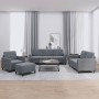Juego de sofás 4 piezas terciopelo gris oscuro de , Sofás - Ref: Foro24-3201945, Precio: 630,65 €, Descuento: %