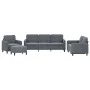 Dark gray velvet 4-piece sofa set by , Sofas - Ref: Foro24-3201945, Price: 644,37 €, Discount: %