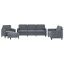 Juego de sofás 4 piezas terciopelo gris oscuro de , Sofás - Ref: Foro24-3201945, Precio: 630,65 €, Descuento: %