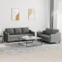 Juego de sofás con cojines 2 piezas tela gris oscuro de , Sofás - Ref: Foro24-3201835, Precio: 487,58 €, Descuento: %