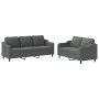 Juego de sofás con cojines 2 piezas tela gris oscuro de , Sofás - Ref: Foro24-3201835, Precio: 487,58 €, Descuento: %