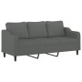 Juego de sofás con cojines 2 piezas tela gris oscuro de , Sofás - Ref: Foro24-3201835, Precio: 493,78 €, Descuento: %
