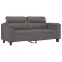 Juego de sofás con cojines 2 piezas cuero sintético gris de , Sofás - Ref: Foro24-3202364, Precio: 448,99 €, Descuento: %