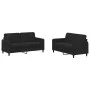 Juego de sofás 2 piezas terciopelo negro de , Sofás - Ref: Foro24-3201979, Precio: 397,96 €, Descuento: %