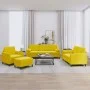 Yellow velvet 4-piece sofa set with cushions by , Sofas - Ref: Foro24-3201970, Price: 728,99 €, Discount: %