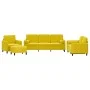 Juego de sofás con cojines 4 piezas terciopelo amarillo de , Sofás - Ref: Foro24-3201970, Precio: 728,99 €, Descuento: %