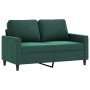 Juego de sofás con cojines 2 piezas terciopelo verde oscuro de , Sofás - Ref: Foro24-3201518, Precio: 504,34 €, Descuento: %