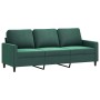 Juego de sofás con cojines 2 piezas terciopelo verde oscuro de , Sofás - Ref: Foro24-3201518, Precio: 504,34 €, Descuento: %