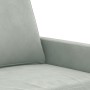 Juego de sofás con cojines 3 piezas terciopelo gris claro de , Sofás - Ref: Foro24-3201526, Precio: 513,87 €, Descuento: %