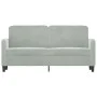 Sofá de 2 plazas de terciopelo gris claro 140 cm de , Sofás - Ref: Foro24-359442, Precio: 171,19 €, Descuento: %