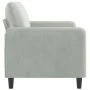 Sofá de 2 plazas de terciopelo gris claro 140 cm de , Sofás - Ref: Foro24-359442, Precio: 171,19 €, Descuento: %