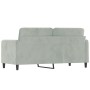 Sofá de 2 plazas de terciopelo gris claro 140 cm de , Sofás - Ref: Foro24-359442, Precio: 172,26 €, Descuento: %