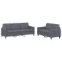 Juego de sofás 2 piezas terciopelo gris oscuro de , Sofás - Ref: Foro24-3202015, Precio: 459,72 €, Descuento: %