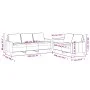 Cream velvet 2-piece sofa set with cushions by , Sofas - Ref: Foro24-3201524, Price: 544,62 €, Discount: %