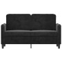 Sofá de 2 plazas terciopelo negro 120 cm de , Sofás - Ref: Foro24-359437, Precio: 229,31 €, Descuento: %