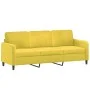 Juego de sofás 2 piezas terciopelo amarillo de , Sofás - Ref: Foro24-3202020, Precio: 512,33 €, Descuento: %
