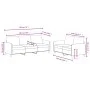 Zweiteilige Sofagarnitur aus gelbem Samt von , Sofas - Ref: Foro24-3202020, Preis: 512,33 €, Rabatt: %