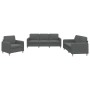 Juego de sofás con cojines 3 piezas tela gris oscuro de , Sofás - Ref: Foro24-3202055, Precio: 652,61 €, Descuento: %