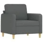 Juego de sofás con cojines 3 piezas tela gris oscuro de , Sofás - Ref: Foro24-3202055, Precio: 618,99 €, Descuento: %