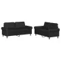 2-piece black synthetic leather sofa set with cushions by , Sofas - Ref: Foro24-3202150, Price: 455,14 €, Discount: %