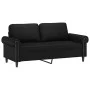 2-piece black synthetic leather sofa set with cushions by , Sofas - Ref: Foro24-3202150, Price: 455,14 €, Discount: %