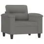 Sillón de tela microfibra gris oscuro 60 cm de , Sofás - Ref: Foro24-359551, Precio: 164,83 €, Descuento: %