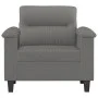 Sillón de tela microfibra gris oscuro 60 cm de , Sofás - Ref: Foro24-359551, Precio: 164,83 €, Descuento: %