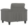 Sillón de tela microfibra gris oscuro 60 cm de , Sofás - Ref: Foro24-359551, Precio: 164,83 €, Descuento: %