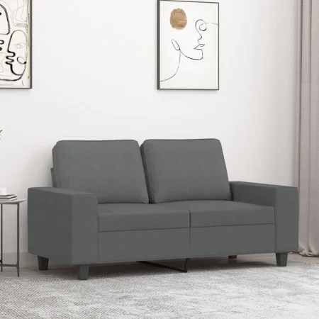 Sofá de 2 plazas de tela gris oscuro 120 cm de , Sofás - Ref: Foro24-359384, Precio: 240,66 €, Descuento: %