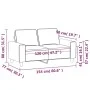 Sofá de 2 plazas de tela gris oscuro 120 cm de , Sofás - Ref: Foro24-359384, Precio: 240,66 €, Descuento: %
