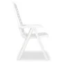 Sillas de jardín reclinables 2 unidades plástico blanco de vidaXL, Sillas de jardín - Ref: Foro24-43895, Precio: 153,11 €, De...