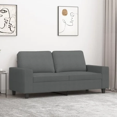 Sofá de 2 plazas de tela gris oscuro 140 cm de , Sofás - Ref: Foro24-359392, Precio: 274,40 €, Descuento: %