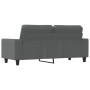 Sofá de 2 plazas de tela gris oscuro 140 cm de , Sofás - Ref: Foro24-359392, Precio: 294,70 €, Descuento: %