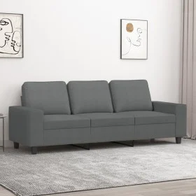 Sofá de 3 plazas de tela gris oscuro 180 cm de , Sofás - Ref: Foro24-359400, Precio: 274,42 €, Descuento: %