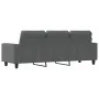 Sofá de 3 plazas de tela gris oscuro 180 cm de , Sofás - Ref: Foro24-359400, Precio: 274,42 €, Descuento: %
