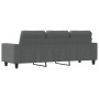 Sofá de 3 plazas de tela gris oscuro 180 cm de , Sofás - Ref: Foro24-359400, Precio: 278,42 €, Descuento: %